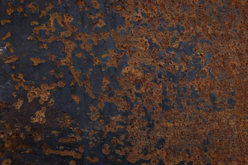 Grunge rusted metal texture, rust, and oxidized metal background. Old metal iron panel