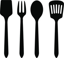 Simple Symbol of Kitchen Utensils