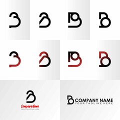 letter or word B that font using a circle base image graphic icon logo design abstract concept vector stock. Can be used as a symbol related to initial or monogram