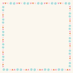 Blank colorful watercolor frame vector