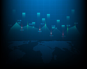 financial stock market abstract background illustration