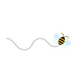Obraz premium Different bee and honeycomb vector and icon