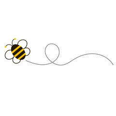 Different bee and honeycomb vector and icon