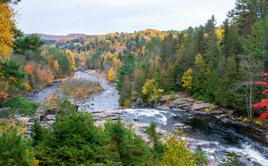 Fototapeta na wymiar Waterfall Regional Park, Sainte-Beatrix, Quebec, Canada