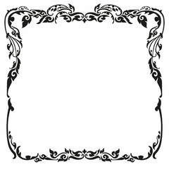 Thai frame border art new design, line decoration pattern