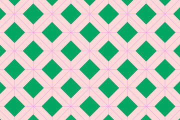 Fototapeta premium Pink background, cute geometric pattern, colorful design vector