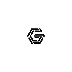 g latter vector logo abstrack