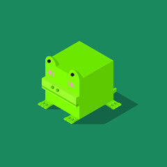 frog cubic isometric