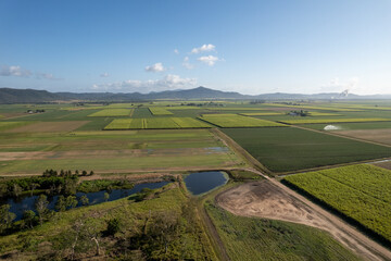 Aerial Landscape Of Wildlife Reserve Lagoon