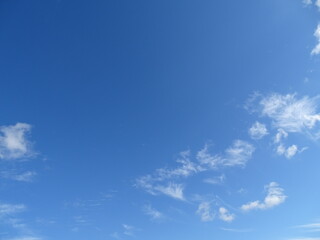 Fototapeta na wymiar 秋の青空と白雲