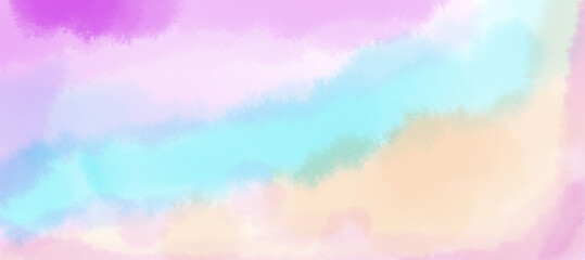 Abstract colorful watercolor for background
