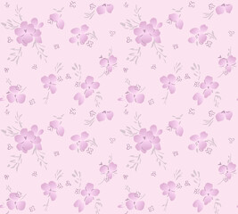 Japanese Sweet Bouquet Vector Seamless Pattern