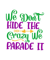 Fototapeta premium Mardi gras SVG Cut file