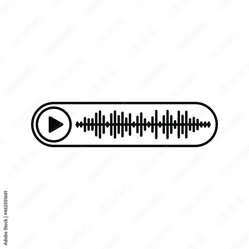 Poster voice messages icon. voice messaging sign. editable color. vector illustration.