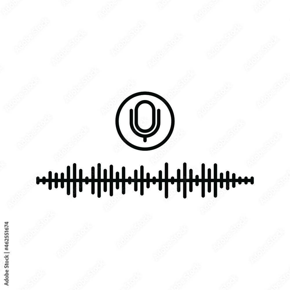 Poster voice messages icon. voice messaging sign. editable color. vector illustration.