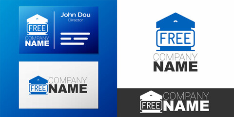 Logotype Free storage icon isolated on white background. Logo design template element. Vector