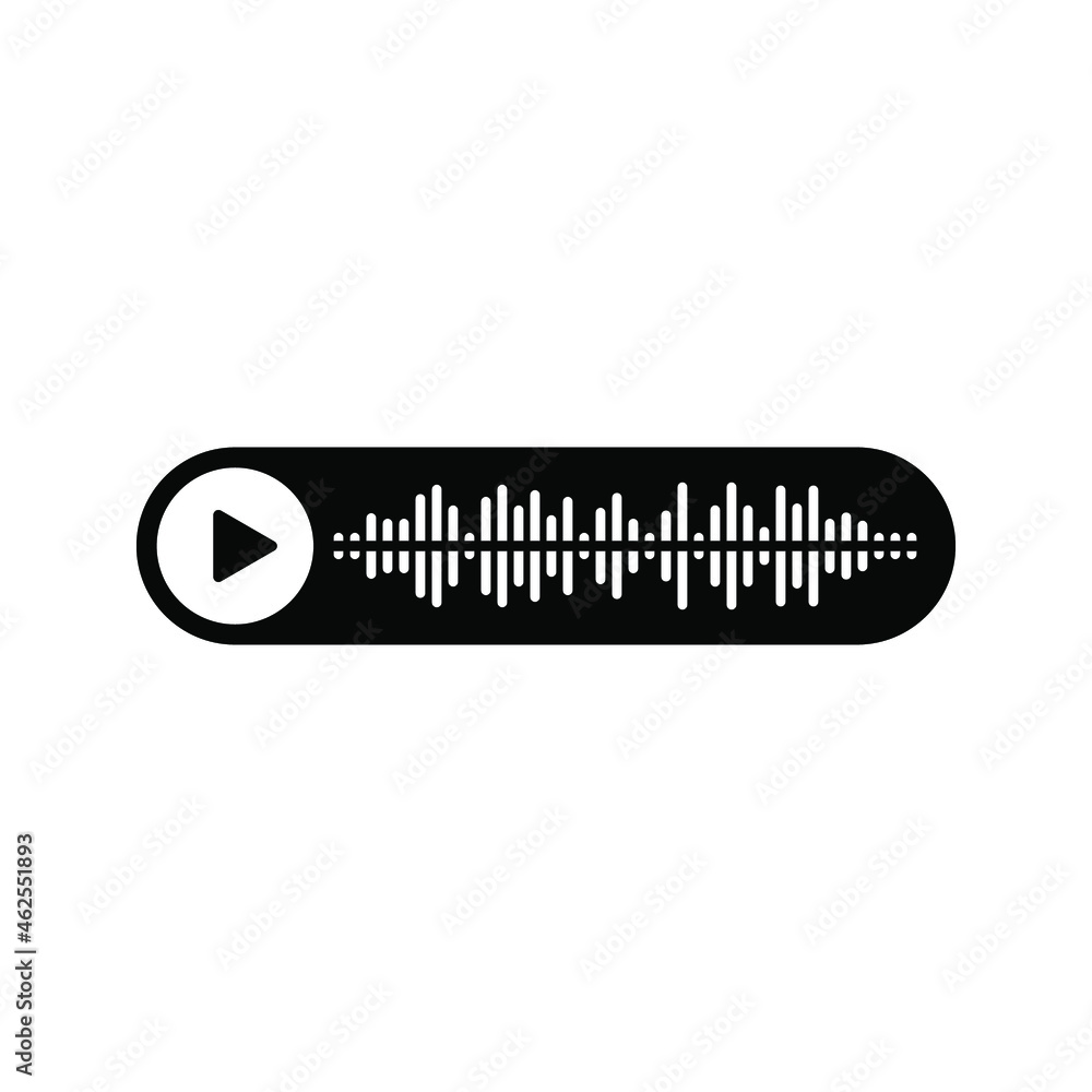 Poster voice messages icon. voice messaging sign. editable color. vector illustration.