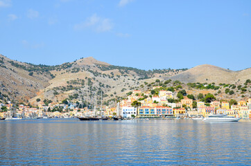 Fototapeta na wymiar Port of Symi, Greece