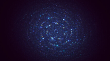 3D rendering abstract round light background