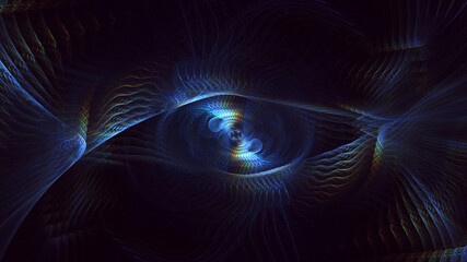 3D rendering abstract technology fractal background