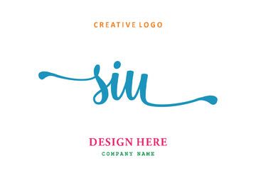 SIU lettering logo is simple, easy to understand and authoritative