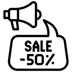 SALE line icon,linear,outline,graphic,illustration