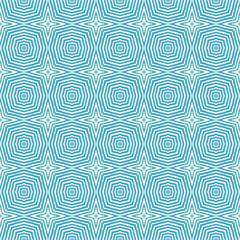 Obraz premium Geometric seamless pattern. Turquoise