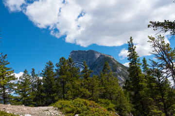 Rocky Mountains on a clear day in Spring