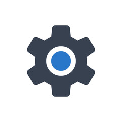 Gear icon vector graphic
