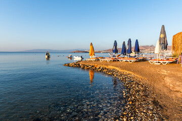 Fototapeta premium Ortakent Yahsi Beach in Bodrum Town of Turkey
