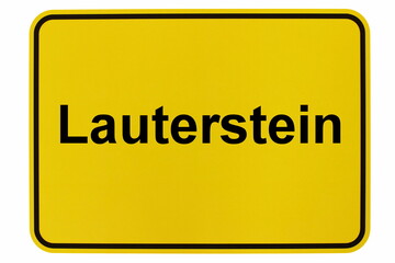 Illustration eines Stadteingangsschildes der Stadt Lauterstein