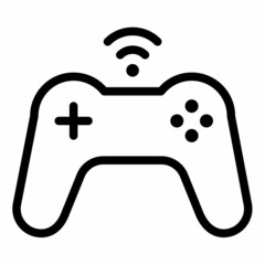 game control wireless joystick single isolated icon with outline style