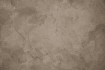Old brown paper parchment background with distressed vintage watercolor texture and marbled grunge, elegant antique sepia color