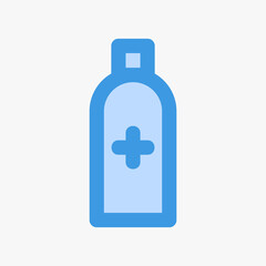 Antidote icon vector illustration in blue style about medical, use for website mobile app presentation