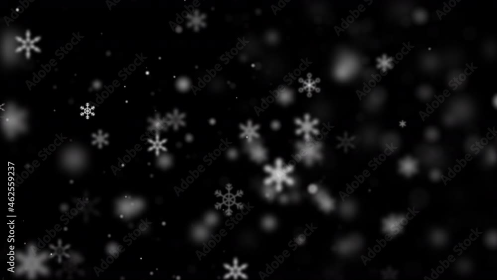 Poster abstract background christmas with lighting, glittering, snowflake and particle dark and grain proce