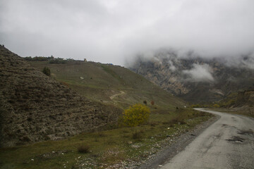 Karmadon town in North-Ossetia Russia