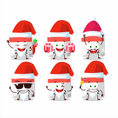 Santa Claus emoticons with 2022 calendar cartoon character