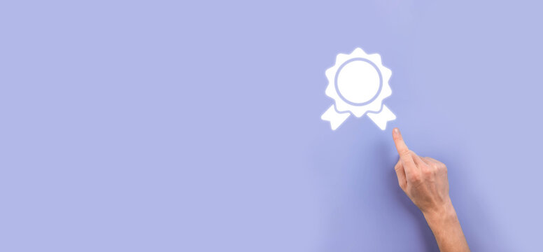 Businessman man holds in hand hourglasses icon. Time expires. A reminder to action. Business concept. Elements for design.