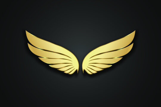 Gold Wings Logo Vector Art, Icons, and Graphics for Free Download