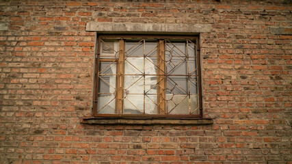 Devastation. Window. The province of Ukraine