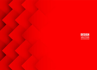 Abstract. Red shape geometric overlap background. vector.