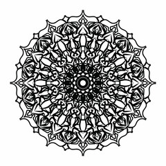 Vector round abstract circle. Mandala style