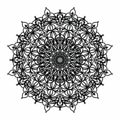 Vector round abstract circle. Mandala style