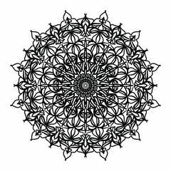 Vector round abstract circle. Mandala style