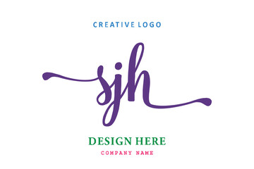 SJH lettering logo is simple, easy to understand and authoritative