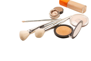Cosmetic set isolated on a white background