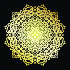 Vector round abstract circle. Mandala style