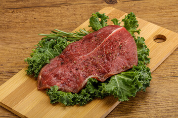 Raw beef steak for grill