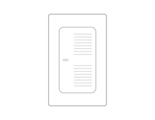 蛍光灯の電源スイッチ　ベクターイラスト