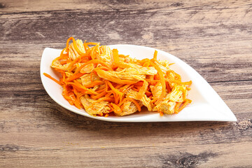 Korean soy asparagus with carrot